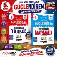 Akm Kitap Ankara Yayıncılık 5.sınıf Matematik ve Türkçe Güçlendiren Soru Bankası Seti 2 Kitap