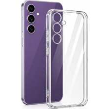 Bzontech Samsung Galaxy S23 Fe Uyumlu Kılıf Şeffaf Kamera Korumalı 3D