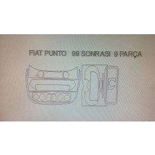 Fıat Punto 1999-2005 9 Parça Torpido Kaplama ( Renk - Sedef Ceviz )