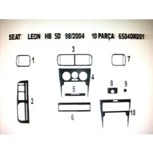 Seat Toledo 1998-2005 9 Parça Torpido Kaplama ( Renk - Sedef Ceviz )