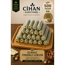 Cihan Kuruyemiş 500GR. Elmalı Fındıklı Fitil Lokum