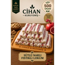 Cihan Kuruyemiş 500GR. Sütlü Narlı Fitil Lokum