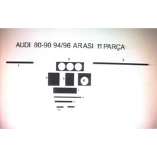 Audi 80 / 100 1994-1996 11 Parça Torpido Kaplama ( Renk - Sedef Ceviz )