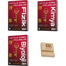 Kafa Dengi Yayınları Kafa Dengi 10. Sınıf Fizik Kimya ve Biyoloji Haftalık Süreç Uygulamaları 3lü Set + Telefon Standı