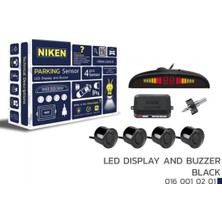 Niken Almparca Park Sensörü LED Ekran Ses Ikazli Siyah