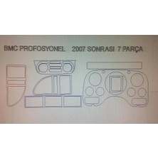 Bmc Profesyonel 2007> 7 Parça Torpido Kaplama ( Renk - Sedef Ceviz )