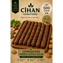 Cihan Kuruyemiş 500GR. Gümüşhane Fındıklı Cevizli Sucuk