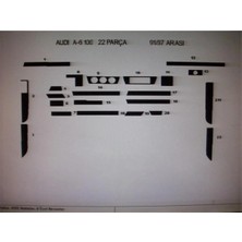 Audi A6 100 1997-2002 22 Parça Torpido Kaplama ( Renk - Beyaz )