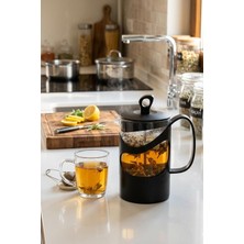 131061-834 French Press Süzgeçli Çay Kahve Kupası 600ML