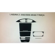 Renault Laguna 2 2002-2006 7 Parça Torpido Kaplama ( Renk - Piano Black )