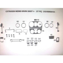 Peugeot Bıpper 2008> 27 Parça Torpido Kaplama ( Renk - Sedef Ceviz )