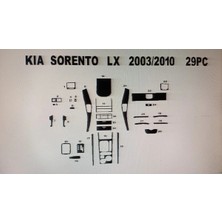 Kıa Sorento Lx-Ls 2003-2010 29 Parça Torpido Kaplama ( Renk - Piano Black )