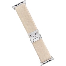 Uryport Apple Watch 42MM Forest Kumaş Kordon - Krem