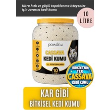 Aktif Karbonlu Cassava Kedi Kumu 10 Litre - Kokusuz, Hızlı ve Güçlü Topaklanma
