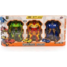NW NessiWorld 010A29 Transformer Set Renkli Oyuncak Dönüşen Robot
