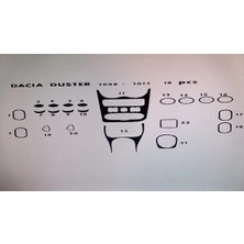 Dacıa Duster 2008-2012 18 Parça Torpido Kaplama ( Renk - Sedef Ceviz )