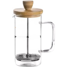 TeknoKapsül French Press 350 ml Ateşe Dayanıklı Cam Kahve Makinesi