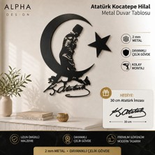 Alpha Metal Design Alpha Metal Desıgn Atatürk Kocatepe Hilal Metal Tablo