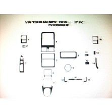 Wv Touran 2009-2014 17 Parça Torpido Kaplama ( Renk - Beyaz )