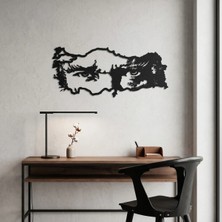 Alpha Metal Design Alpha Metal Desıgn Atatürk ve Türkiye Haritası Metal Duvar Tablosu