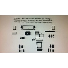 Tofaş Şahin 1993-1997 30 Parça Torpido Kaplama ( Renk - Beyaz )