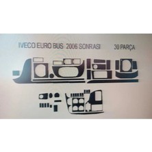 Iveco Eurobus 2006> 28 Parça Torpido Kaplama ( Renk - Piano Black )