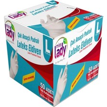 Gees Global Lateks Eldiven 50'li L