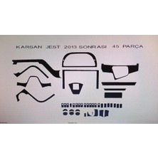 Otokar Jest 2013> 45 Parça Torpido Kaplama ( Renk - Piano Black )
