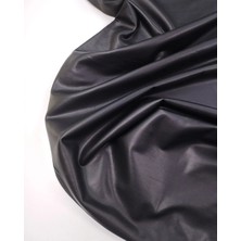 Kumaş Parça Mat Siyah Varak Baskılı Esnek Şık Saran Yapıda Termal Jarse Kumaş Elbiselik & Bluzluk En: 150CM