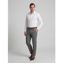 Centilmen Ecer Erkek Slim Fit Keten Görünümlü Klasik Kumaş Pantolon 24786610