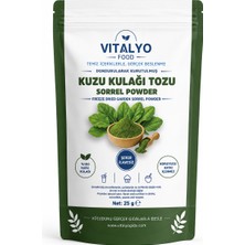 Vitalyo Dondurularak Kurutulmuş Freeze Dried Kuzu Kulağı Tozu (25G)