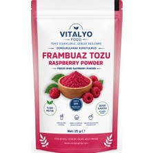 Vitalyo Dondurularak Kurutulmuş Freeze Dried Frambuaz Tozu (25G)