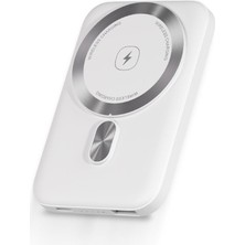 Polosmart PBS133 Magsafe Kablosuz Hızlı Şarj Powerbank 5000 Mah 15W Beyaz