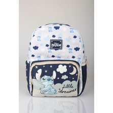 x Dekomus Lisanslı Stitch Little Dreamer Collection Tek Bölmeli Küçük Boy Anaokul Çantası