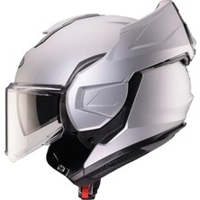 Caberg Motosiklet Kaskı Modüler Güneş Vizörlü Çene Açılır Matt Silver Motorcu Kask