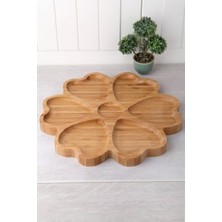 Ness Global Bambu Sunum Tabağı 7 Bölmeli 30CM