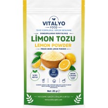 Vitalyo Dondurularak Kurutulmuş Freeze Dried Limon Tozu (25G)