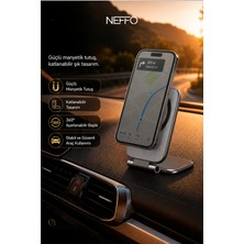 Neffo Manyetik Katlanabilir Telefon Standı – Çok Amaçlı Masa & Araç Telefon Tutucu