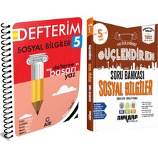 Akm Kitap Arı Yayıncılık 5. Sınıf Sosyal Bilgiler Defterim ve Ankara Sosyal Bilgiler Soru Bankası Seti 2 Kitap