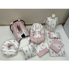 Buse Baby Home Çok Amaçlı Babynest , Puset Örtüsü , Alt Açma ve Battaniye, Nevresim Takımı 15'li Set Bebek Çeyizi