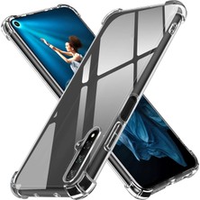 CaseArt Huawei Nova 5t ile Uyumlu Kapak Köşe Korumalı Airbag Antişok Şeffaf Silikon Kılıf