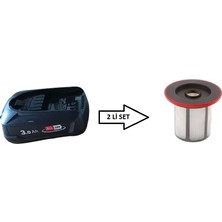 Siemens Q500 Bosch Unlimited 6-7 Serilerine Uyumlu Batarya ve Filtre