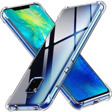 CaseArt Huawei Mate 20 Pro ile Uyumlu Kapak Köşe Korumalı Airbag Antişok Şeffaf Silikon Kılıf