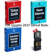 Ema Kitap Ortaokullar Için Tdk Uyumlu Sözlük Seti (Türkçe Sözlük - Imla Kılavuzu - Atasözü ve Deyimler Sözlüğü) +2 Aba Kitap Ayracı Hediye