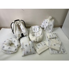 Buse Baby Home Çok Amaçlı Babynest , Puset Örtüsü , Alt Açma ve Battaniye, Nevresim Takımı 15'li Set Bebek Çeyizi
