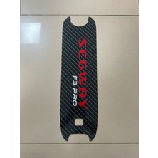 Ovela Segway F3 Pro Karbon Desenli Elektrikli Scooter Pleksi Tabanlık Yapışkanlı Deck 3mm