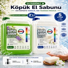 Wbrex Bahar Ferahlığı & Beyaz Sabun Köpük Sabun 2x5 Lt – Karışık Ikili Ekonomik Paket, Ferah ve Saf Temizlik
