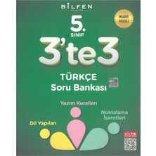 Bilfen Yayıncılık Bilfen 5.sınıf 3'te 3 Dil Yapıları Yazım Kuralları Noktalama Işaretleri Soru Bankası Maarif Model