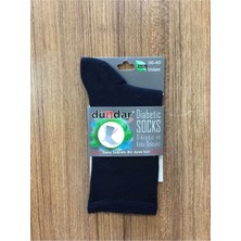 Dündar Unisex Lacivert Bambu 3'lü Dikişsiz Diyabetik Çorap-Lacivert-36 - 40