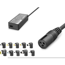 Hadron HD8887 Universal Laptop Adaptörü 90W 19.5V 4.62A 10 Uçlu Siyah